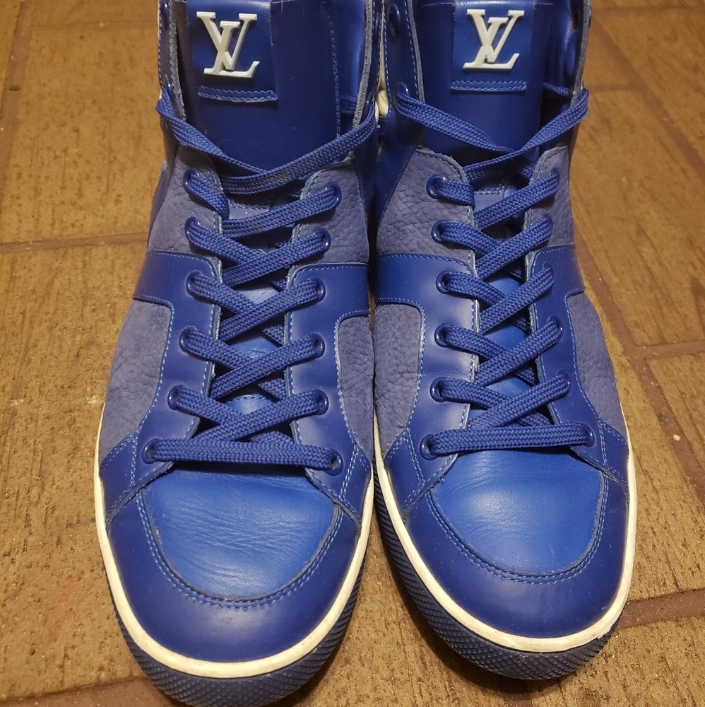 Louis Vuitton Hightop Leather Sneakers